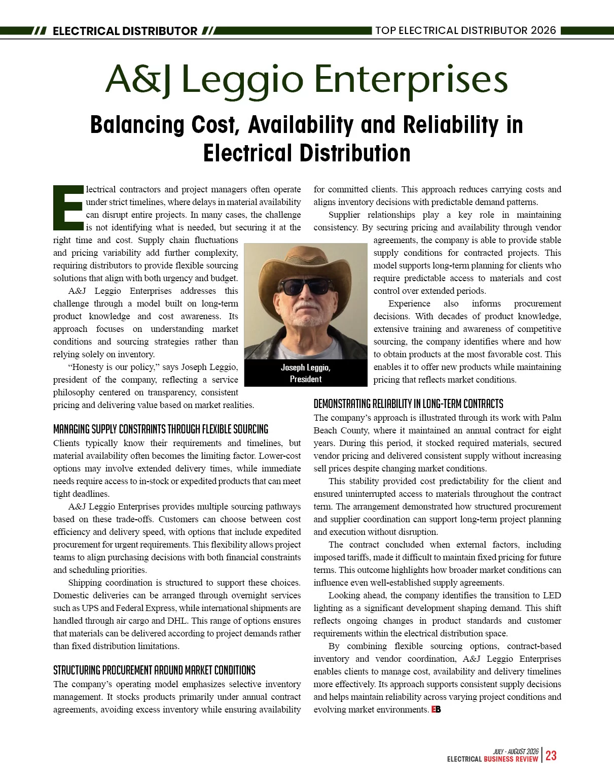 Electrical Distributor and Supplier | Electrical Business Review
